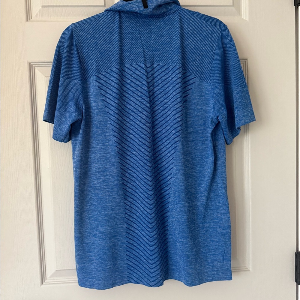 Puma Men’s Golf Polo Shirt Blue Heathered Size L - Picture 3 of 3
